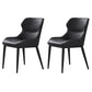 Dining Room Side Chairs Modern Faux Leather Kitchen Chair for Home Black 2 Piece Set Clearhalo 'Dining Chairs' 'Dining Tables & Seating' 'dining_chair' 'furn' 'furn_dining_chair' 'Furniture' 'furniture_dining_chair' 'Kitchen & Dining Furniture' 5082537