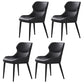 Dining Room Side Chairs Modern Faux Leather Kitchen Chair for Home Black 4 Piece Set Clearhalo 'Dining Chairs' 'Dining Tables & Seating' 'dining_chair' 'furn' 'furn_dining_chair' 'Furniture' 'furniture_dining_chair' 'Kitchen & Dining Furniture' 5082540