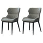 Dining Room Side Chairs Modern Faux Leather Kitchen Chair for Home Grey 2 Piece Set Clearhalo 'Dining Chairs' 'Dining Tables & Seating' 'dining_chair' 'furn' 'furn_dining_chair' 'Furniture' 'furniture_dining_chair' 'Kitchen & Dining Furniture' 5082544