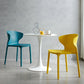 Contemporary Plastic Side Chair Wingback Kitchen Dining Room Chair Clearhalo 'Dining Chairs' 'Dining Tables & Seating' 'dining_chair' 'furn' 'furn_dining_chair' 'Furniture' 'furniture_dining_chair' 'Kitchen & Dining Furniture' 5082566