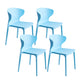 Contemporary Plastic Side Chair Wingback Kitchen Dining Room Chair Light Blue 4 Piece Set Clearhalo 'Dining Chairs' 'Dining Tables & Seating' 'dining_chair' 'furn' 'furn_dining_chair' 'Furniture' 'furniture_dining_chair' 'Kitchen & Dining Furniture' 5082595
