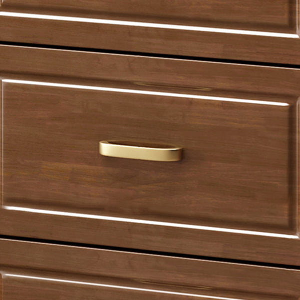 3-Drawer Rubber Wood Sideboard Glam Open Storage Credenza for Living Room Clearhalo 'buffet_sideboard' 'Buffets & Sideboards' 'furn' 'furn_buffet_sideboard' 'Furniture' 'furniture_buffet_sideboard' 'Kitchen & Dining Furniture' 5082699