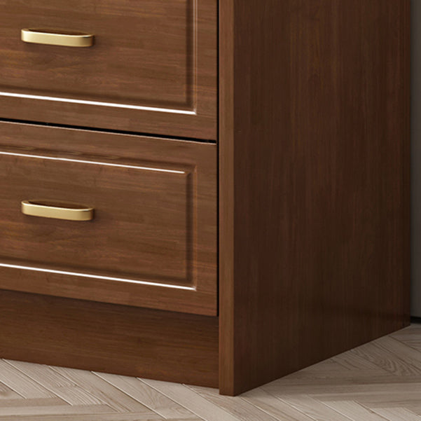 3-Drawer Rubber Wood Sideboard Glam Open Storage Credenza for Living Room Clearhalo 'buffet_sideboard' 'Buffets & Sideboards' 'furn' 'furn_buffet_sideboard' 'Furniture' 'furniture_buffet_sideboard' 'Kitchen & Dining Furniture' 5082702