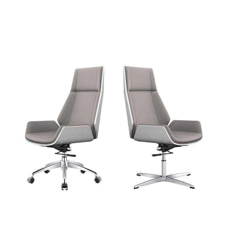 Modern Fixed Arms Managers Chair Height-adjustable Swivel Ergonomic Executive Chair Clearhalo 'furn' 'furn_office_chair' 'Furniture' 'furniture_office_chair' 'Office Chairs' 'Office Furniture' 'office_chair' 5082740