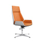 Modern Fixed Arms Managers Chair Height-adjustable Swivel Ergonomic Executive Chair Orange Casters Not Included Clearhalo 'furn' 'furn_office_chair' 'Furniture' 'furniture_office_chair' 'Office Chairs' 'Office Furniture' 'office_chair' 5082747