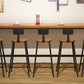 Pine Wood Bar Dining Table Industrial Rectangle Bar Table with Trestle Pedestal for Cafe Clearhalo 'Bar Furniture' 'Bar Tables' 'bar_tables' 'furn' 'furn_bar_tables' 'Furniture' 'furniture_bar_tables' 'Kitchen & Dining Furniture' 5085118