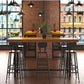 Pine Wood Bar Dining Table Industrial Rectangle Bar Table with Trestle for Cafe Clearhalo 'Bar Furniture' 'Bar Tables' 'bar_tables' 'furn' 'furn_bar_tables' 'Furniture' 'furniture_bar_tables' 'Kitchen & Dining Furniture' 5085134