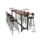 Pine Wood Bar Dining Table Industrial Rectangle Bar Table with Trestle for Cafe Clearhalo 'Bar Furniture' 'Bar Tables' 'bar_tables' 'furn' 'furn_bar_tables' 'Furniture' 'furniture_bar_tables' 'Kitchen & Dining Furniture' 5085149