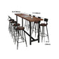 Pine Wood Bar Dining Table Industrial Rectangle Bar Table with Trestle for Cafe Clearhalo 'Bar Furniture' 'Bar Tables' 'bar_tables' 'furn' 'furn_bar_tables' 'Furniture' 'furniture_bar_tables' 'Kitchen & Dining Furniture' 5085152