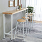 Pine Wood Bar Dining Table Modern Rectangle Bar Table with Trestle for Milk Tea Shop Clearhalo 'Bar Furniture' 'Bar Tables' 'bar_tables' 'furn' 'furn_bar_tables' 'Furniture' 'furniture_bar_tables' 'Kitchen & Dining Furniture' 5085167