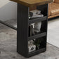 Pine Wood Bar Dining Table Modern Rectangle Bar Table with Trestle for Living Room Clearhalo 'Bar Furniture' 'Bar Tables' 'bar_tables' 'furn' 'furn_bar_tables' 'Furniture' 'furniture_bar_tables' 'Kitchen & Dining Furniture' 5085206