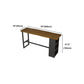 Pine Wood Bar Dining Table Modern Rectangle Bar Table with Trestle for Living Room Clearhalo 'Bar Furniture' 'Bar Tables' 'bar_tables' 'furn' 'furn_bar_tables' 'Furniture' 'furniture_bar_tables' 'Kitchen & Dining Furniture' 5085216