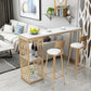 Contemporary Living Room Counter Height Table Storage Marble Bar Height Cocktail Table Clearhalo 'Bar Furniture' 'Bar Tables' 'bar_tables' 'furn' 'furn_bar_tables' 'Furniture' 'furniture_bar_tables' 'Kitchen & Dining Furniture' 5085259