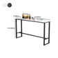 Indoor Event and Cocktail Table Industrial Marble Footrest Bar Height Table Clearhalo 'Bar Furniture' 'Bar Tables' 'bar_tables' 'furn' 'furn_bar_tables' 'Furniture' 'furniture_bar_tables' 'Kitchen & Dining Furniture' 5085282