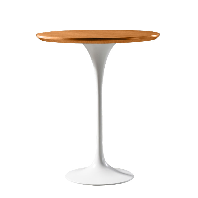 Pedestal Bar Wine Table Industrial Metal Round Pub Height Dining Table for Coffee Shop Clearhalo 'Bar Furniture' 'Bar Tables' 'bar_tables' 'furn' 'furn_bar_tables' 'Furniture' 'furniture_bar_tables' 'Kitchen & Dining Furniture' 5085292