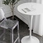 Pedestal Bar Wine Table Industrial Metal Round Pub Height Dining Table for Coffee Shop Clearhalo 'Bar Furniture' 'Bar Tables' 'bar_tables' 'furn' 'furn_bar_tables' 'Furniture' 'furniture_bar_tables' 'Kitchen & Dining Furniture' 5085301