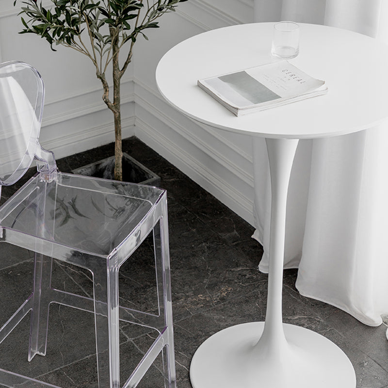 Pedestal Bar Wine Table Industrial Metal Round Pub Height Dining Table for Coffee Shop Clearhalo 'Bar Furniture' 'Bar Tables' 'bar_tables' 'furn' 'furn_bar_tables' 'Furniture' 'furniture_bar_tables' 'Kitchen & Dining Furniture' 5085301