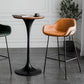 Pedestal Bar Wine Table Industrial Metal Round Pub Height Dining Table for Coffee Shop Clearhalo 'Bar Furniture' 'Bar Tables' 'bar_tables' 'furn' 'furn_bar_tables' 'Furniture' 'furniture_bar_tables' 'Kitchen & Dining Furniture' 5085303