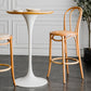Pedestal Bar Wine Table Industrial Metal Round Pub Height Dining Table for Coffee Shop Clearhalo 'Bar Furniture' 'Bar Tables' 'bar_tables' 'furn' 'furn_bar_tables' 'Furniture' 'furniture_bar_tables' 'Kitchen & Dining Furniture' 5085310