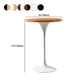Pedestal Bar Wine Table Industrial Metal Round Pub Height Dining Table for Coffee Shop Clearhalo 'Bar Furniture' 'Bar Tables' 'bar_tables' 'furn' 'furn_bar_tables' 'Furniture' 'furniture_bar_tables' 'Kitchen & Dining Furniture' 5085320