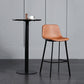 Scandinavian Footrest Reception Stool Matte Finish Faux Leather Barstool Clearhalo 'Bar Furniture' 'Bar Stools' 'bar_stools' 'Furniture' 'furniture_bar_stools' 'Kitchen & Dining Furniture' 5085345