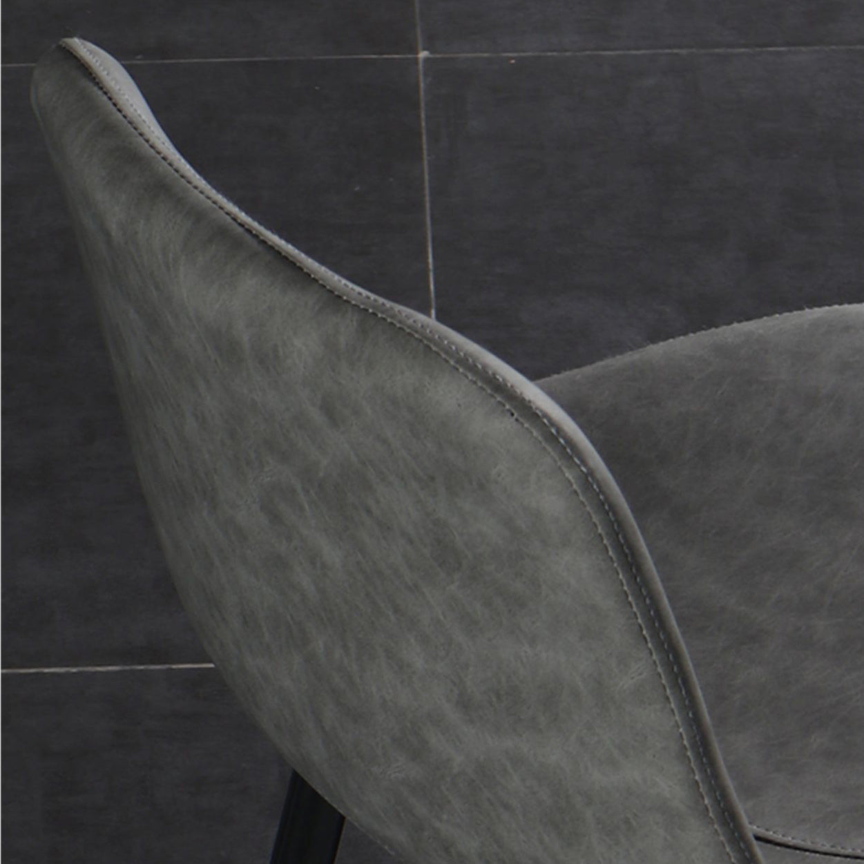 Scandinavian Footrest Reception Stool Matte Finish Faux Leather Barstool Clearhalo 'Bar Furniture' 'Bar Stools' 'bar_stools' 'Furniture' 'furniture_bar_stools' 'Kitchen & Dining Furniture' 5085349