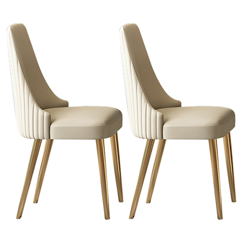 Luxury Sintered Stone Dining Set Rectangle 1/2/5/6/7 Pieces Dining Room Table Set 2 White Chairs Clearhalo 'Dining Room Sets' 'Dining Tables & Seating' 'dining_room_set' 'furn' 'furn_dining_room_set' 'Furniture' 'furniture_dining_room_set' 'Kitchen & Dining Furniture' 5085708