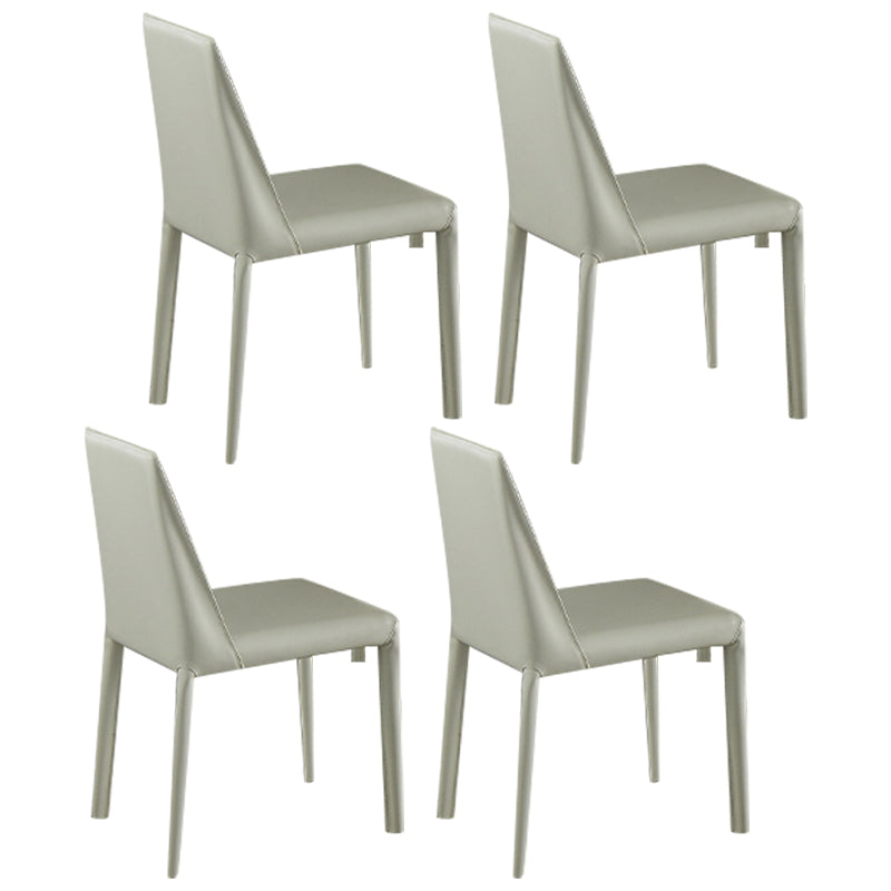 Modern Rectangle Stone Dining Table Set 1/4/5/7 Pieces Dining Set 4 White Chairs Clearhalo 'Dining Room Sets' 'Dining Tables & Seating' 'dining_room_set' 'furn' 'furn_dining_room_set' 'Furniture' 'furniture_dining_room_set' 'Kitchen & Dining Furniture' 5085741