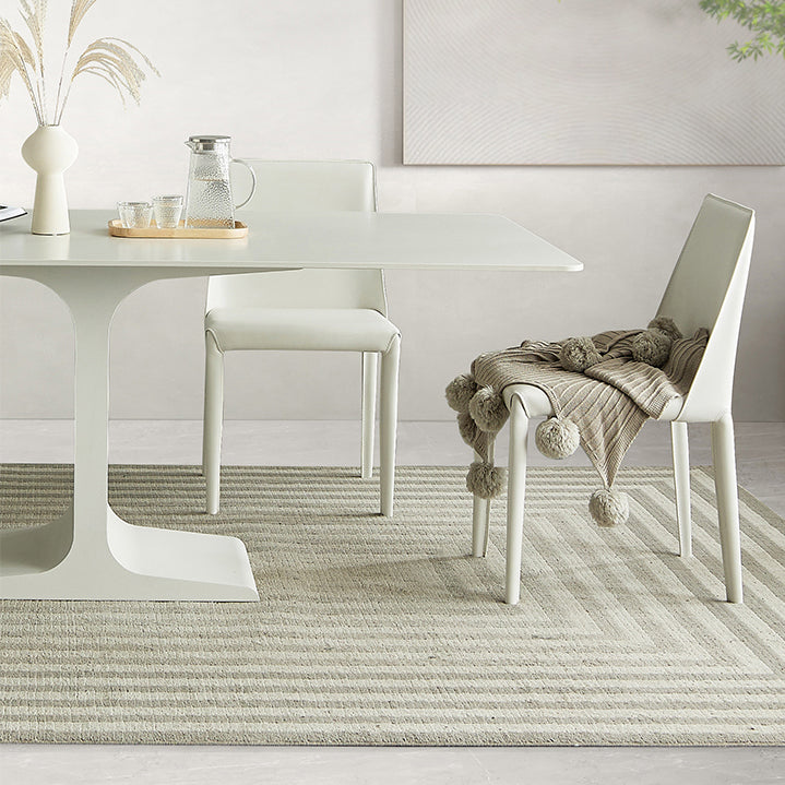 Modern Rectangle Stone Dining Table Set 1/4/5/7 Pieces Dining Set Clearhalo 'Dining Room Sets' 'Dining Tables & Seating' 'dining_room_set' 'furn' 'furn_dining_room_set' 'Furniture' 'furniture_dining_room_set' 'Kitchen & Dining Furniture' 5085748