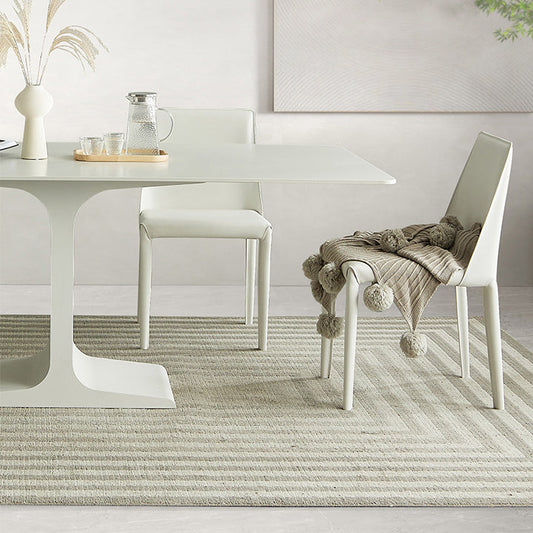 Modern Rectangle Stone Dining Table Set 1/4/5/7 Pieces Dining Set Clearhalo 'Dining Room Sets' 'Dining Tables & Seating' 'dining_room_set' 'furn' 'furn_dining_room_set' 'Furniture' 'furniture_dining_room_set' 'Kitchen & Dining Furniture' 5085748