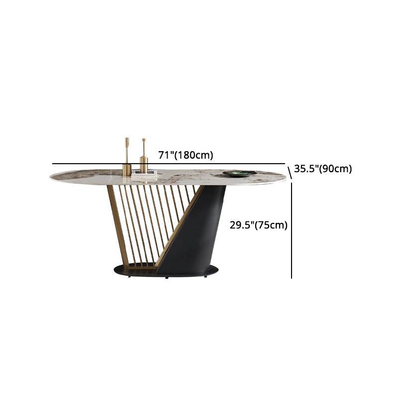 Glam Style Sintered Stone Dining Set 1/4/5/7 Pieces Dining Set Clearhalo 'Dining Room Sets' 'Dining Tables & Seating' 'dining_room_set' 'furn' 'furn_dining_room_set' 'Furniture' 'furniture_dining_room_set' 'Kitchen & Dining Furniture' 5085780