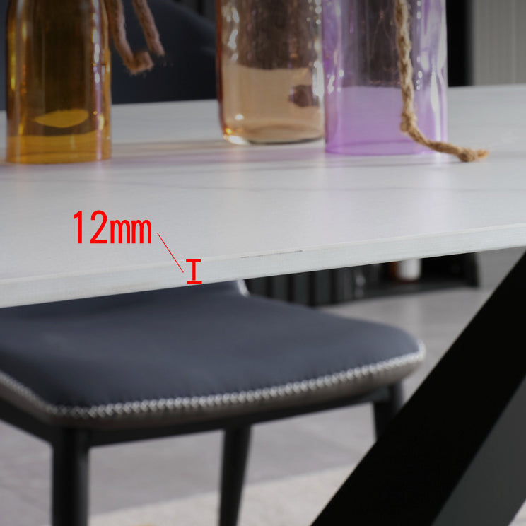 Contemporary Metal Dining Room Set 1/2/5/7 Pieces Dining Set for Home Use Clearhalo 'Dining Room Sets' 'Dining Tables & Seating' 'dining_room_set' 'furn' 'furn_dining_room_set' 'Furniture' 'furniture_dining_room_set' 'Kitchen & Dining Furniture' 5085792