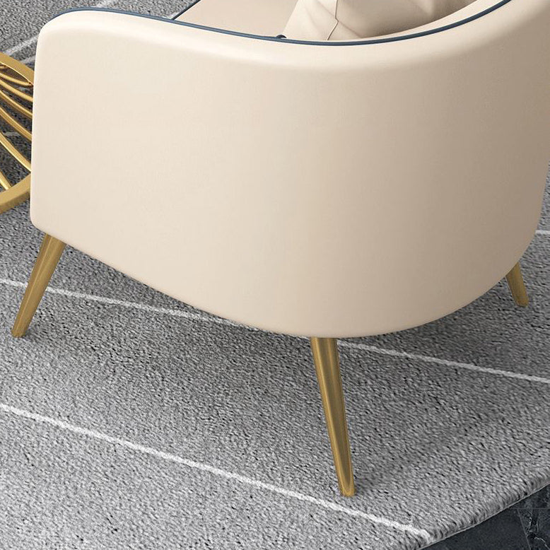 Glam Round Sintered Stone Dining Table Set 1/2/5 Pieces Dining Set for Home Use Clearhalo 'Dining Room Sets' 'Dining Tables & Seating' 'dining_room_set' 'furn' 'furn_dining_room_set' 'Furniture' 'furniture_dining_room_set' 'Kitchen & Dining Furniture' 5085823