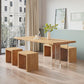 Modern Solid Wood Dinette Table Acrylic Base Dining Table for Living Room 70.9"L x 31.5"W x 29.5"H Without Chairs Clearhalo 'Dining Tables & Seating' 'Dining Tables' 'dining_table' 'furn' 'furn_dining_table' 'Furniture' 'furniture_dining_table' 'Kitchen & Dining Furniture' 5085951