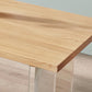 Modern Solid Wood Dinette Table Acrylic Base Dining Table for Living Room Clearhalo 'Dining Tables & Seating' 'Dining Tables' 'dining_table' 'furn' 'furn_dining_table' 'Furniture' 'furniture_dining_table' 'Kitchen & Dining Furniture' 5085957
