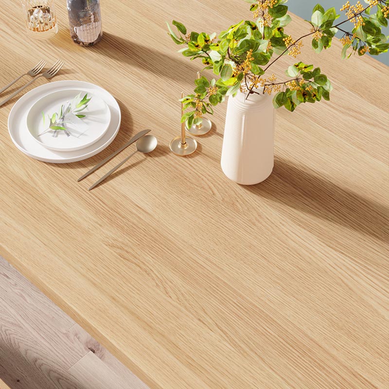 Modern Solid Wood Dinette Table Acrylic Base Dining Table for Living Room Clearhalo 'Dining Tables & Seating' 'Dining Tables' 'dining_table' 'furn' 'furn_dining_table' 'Furniture' 'furniture_dining_table' 'Kitchen & Dining Furniture' 5085958