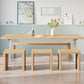 Modern Solid Wood Dinette Table Acrylic Base Dining Table for Living Room Clearhalo 'Dining Tables & Seating' 'Dining Tables' 'dining_table' 'furn' 'furn_dining_table' 'Furniture' 'furniture_dining_table' 'Kitchen & Dining Furniture' 5085960