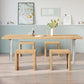 Modern Solid Wood Dinette Table Acrylic Base Dining Table for Living Room Clearhalo 'Dining Tables & Seating' 'Dining Tables' 'dining_table' 'furn' 'furn_dining_table' 'Furniture' 'furniture_dining_table' 'Kitchen & Dining Furniture' 5085961