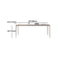 White and Purple Dining Table Modern Stone and Metal Dining Room Table Clearhalo 'Dining Tables & Seating' 'Dining Tables' 'dining_table' 'Furniture' 'furniture_dining_table' 'Kitchen & Dining Furniture' 5086072