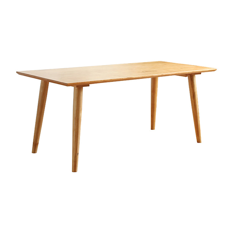 Solid Wood Dining Table Modern Brown Dining Table with 4 Legs Clearhalo 'Dining Tables & Seating' 'Dining Tables' 'dining_table' 'furn' 'furn_dining_table' 'Furniture' 'furniture_dining_table' 'Kitchen & Dining Furniture' 5086077