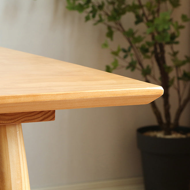 Solid Wood Dining Table Modern Brown Dining Table with 4 Legs Clearhalo 'Dining Tables & Seating' 'Dining Tables' 'dining_table' 'furn' 'furn_dining_table' 'Furniture' 'furniture_dining_table' 'Kitchen & Dining Furniture' 5086080