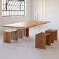 Pine Wood Dining Table Rectangle Dining Table with Sled Base 70.9"L x 31.5"W x 29.5"H Without Chairs Clearhalo 'Dining Tables & Seating' 'Dining Tables' 'dining_table' 'furn' 'furn_dining_table' 'Furniture' 'furniture_dining_table' 'Kitchen & Dining Furniture' 5086091