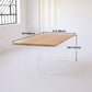 Pine Wood Dining Table Rectangle Dining Table with Sled Base Clearhalo 'Dining Tables & Seating' 'Dining Tables' 'dining_table' 'furn' 'furn_dining_table' 'Furniture' 'furniture_dining_table' 'Kitchen & Dining Furniture' 5086097