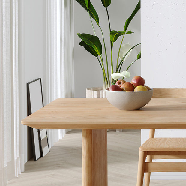 Modern Pine Wood Indoor Table for Restaurant Rectangle Dining Table with Double Pedestal Clearhalo 'Dining Tables & Seating' 'Dining Tables' 'dining_table' 'furn' 'furn_dining_table' 'Furniture' 'furniture_dining_table' 'Kitchen & Dining Furniture' 5086106