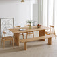 Modern Pine Wood Indoor Table for Restaurant Rectangle Dining Table with Double Pedestal Clearhalo 'Dining Tables & Seating' 'Dining Tables' 'dining_table' 'furn' 'furn_dining_table' 'Furniture' 'furniture_dining_table' 'Kitchen & Dining Furniture' 5086110