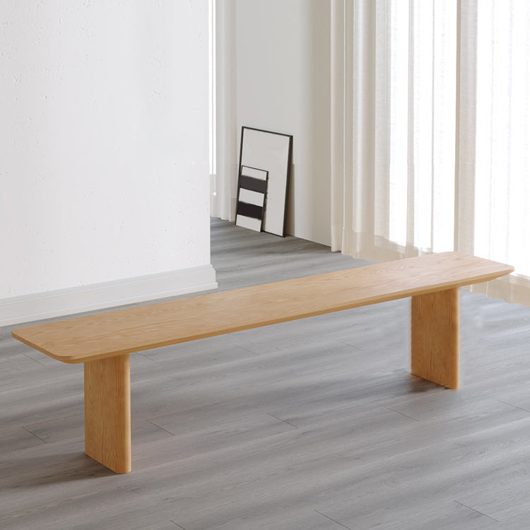 Modern Pine Wood Indoor Table for Restaurant Rectangle Dining Table with Double Pedestal Clearhalo 'Dining Tables & Seating' 'Dining Tables' 'dining_table' 'furn' 'furn_dining_table' 'Furniture' 'furniture_dining_table' 'Kitchen & Dining Furniture' 5086111