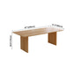 Modern Pine Wood Indoor Table for Restaurant Rectangle Dining Table with Double Pedestal Clearhalo 'Dining Tables & Seating' 'Dining Tables' 'dining_table' 'furn' 'furn_dining_table' 'Furniture' 'furniture_dining_table' 'Kitchen & Dining Furniture' 5086116