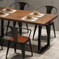 Solid Wood Brown Dining Table Industrial Sled Base Dining Table Clearhalo 'Dining Tables & Seating' 'Dining Tables' 'dining_table' 'furn' 'furn_dining_table' 'Furniture' 'furniture_dining_table' 'Kitchen & Dining Furniture' 5086124