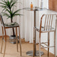 Metal Industrial Round Dining Table Steel Top Table with Pedestal Base Clearhalo 'Dining Tables & Seating' 'Dining Tables' 'dining_table' 'furn' 'furn_dining_table' 'Furniture' 'furniture_dining_table' 'Kitchen & Dining Furniture' 5086144