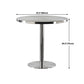 Metal Industrial Round Dining Table Steel Top Table with Pedestal Base Clearhalo 'Dining Tables & Seating' 'Dining Tables' 'dining_table' 'furn' 'furn_dining_table' 'Furniture' 'furniture_dining_table' 'Kitchen & Dining Furniture' 5086148